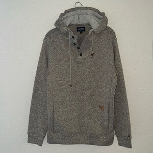 Men’s Billabong Henley Hoodie Size Large. Excellent condition!